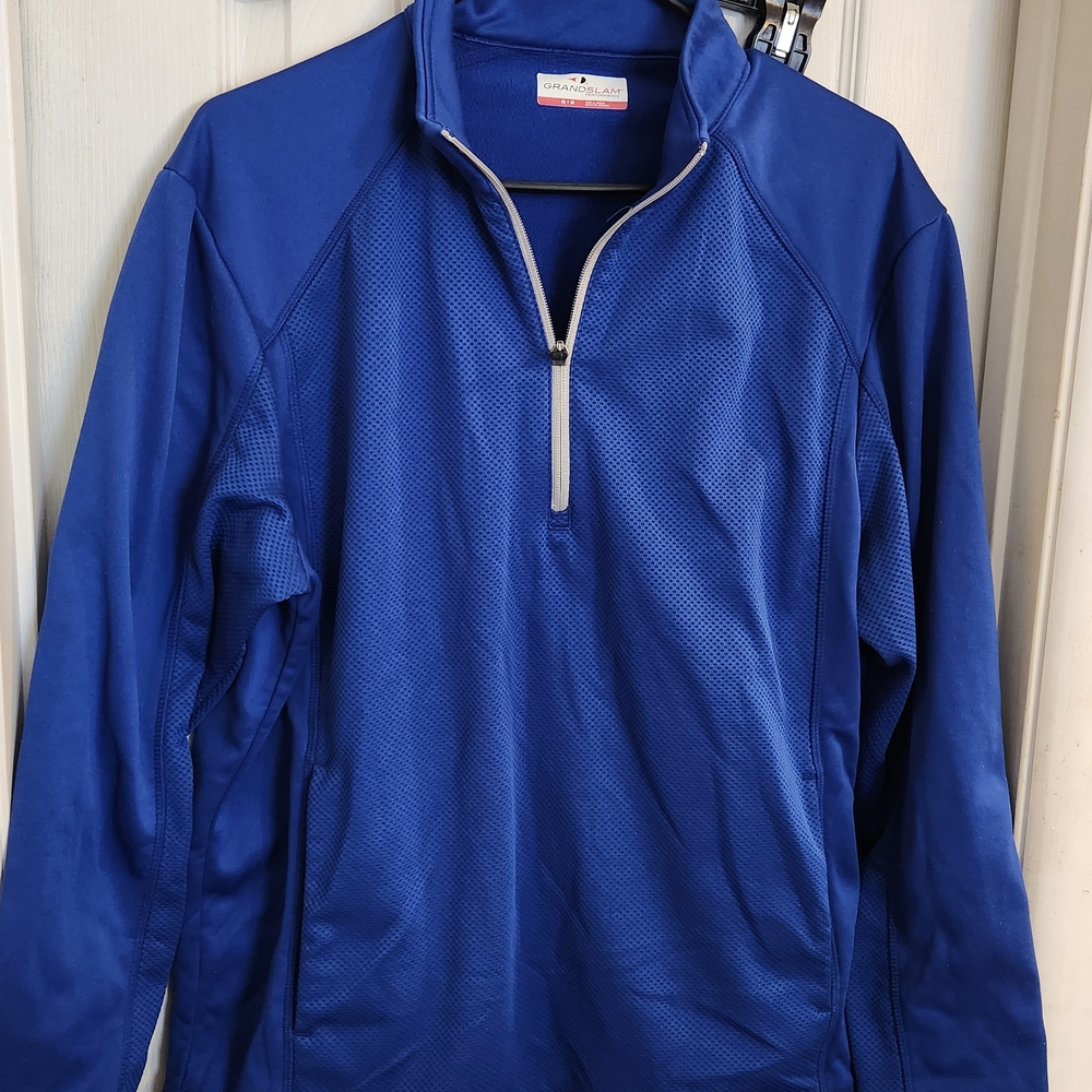 Grand Slam Men's Royal Blue Quarter-Zip Jacket